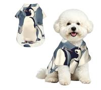 Cute Penguin Animal Pattern Dog Shirt Breathable Dog Summer Clothes