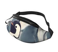 Cute Penguin Animal Pattern Fanny Pack for Men Women Fashion Running Waist Packs Waterproof Crossbody Bags Everywhere Belt Bag with Adjustable Strap Sports Hip Pack for Travel Wallet