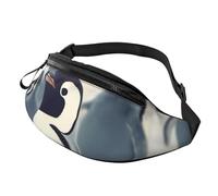 Cute Penguin Animal Pattern Fanny Pack for Men Women, Waterproof Sports Waist Bag Fashion Belt Bag Crossbody Bags Hip Bum Bag with Adjustable Strap Large Sling Bag Purse for Travel Hiking
