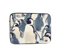 Cute Penguin Animal Pattern Laptop Case 15 inch, Shockproof Protective Computer Sleeve Cover Water Resistant Laptop Bag Carrying Tablet Cover Briefcase Handbags Gifts for Men Women