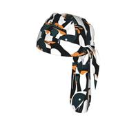 Cute Penguin Animal Pattern Print Skull Headwrap Under Helmet Cycling Cap Lightweight Quick Dry Adult Gift One Size