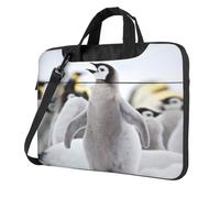 Cute Penguin Animal Pattern Printed Waterproof Laptop Case Ultra-Thin Portable One-Shoulder Laptop Bag 600d Oxford 13in/14in/15.6in
