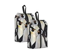 Cute Penguin Animal Pattern Shoe Bags for Travel Set 2PCS | Shoe Travel Bag Shoe Pouch Carry Handle for Sneakers Boots Gym Clothes Cosmetics