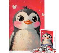 Cute Penguin Artwork- 1000 Piece Jigsaw Puzzles- Gifts for Women Men Analysis And Logic Home Decoration Toys for And from 14 Years And over size 38x26cm