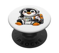 Cute Penguin Astronaut Space and Explorer Adventure PopSockets Adhesive PopGrip