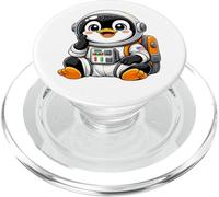 Cute Penguin Astronaut Space and Explorer Adventure PopSockets PopGrip for MagSafe