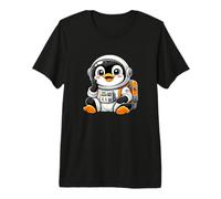Cute Penguin Astronaut Space and Explorer Adventure Premium T-Shirt
