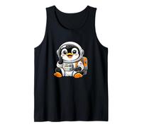 Cute Penguin Astronaut Space and Explorer Adventure Tank Top