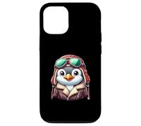 Cute Penguin Aviator Pilot Animal Art Case for iPhone 12/12 Pro
