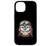 Cute Penguin Aviator Pilot Animal Art Case for iPhone 14