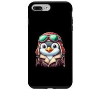 Cute Penguin Aviator Pilot Animal Art Case for iPhone 7 Plus/8 Plus
