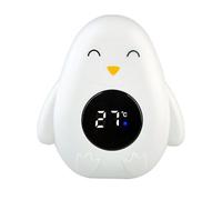 Cute Penguin Bath Thermometer - Floating Cartoon LED Display | Safe Waterproof Temperature Meter Toy | Buoyant Design With Bright Digital Screen For 0-6 Years