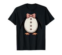 Cute Penguin Bow Tie Polka Dot Kawaii Winter T-Shirt