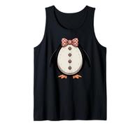 Cute Penguin Bow Tie Polka Dot Kawaii Winter Tank Top