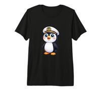 Cute Penguin Captain on a Boat Sailing Adventure Premium T-Shirt