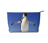 Cute Penguin Corduroy Makeup Bag, Stylish and Durable, Portable and Lightweight