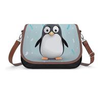 Cute Penguin Crossbody Bags for Women Leather Handbags Travel Purses Shoulder Bags Tote Bag for Daily Use, Cute Penguin, One Size