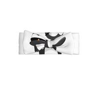 Cute penguin dabbing Print Baby Bow Headband - Delicate & Sensitive for Newborns, Stretchy Nylon Headbands