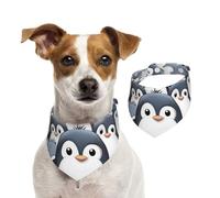 Cute Penguin Dog Bandanas,Summer Bandanas for Dogs Washable Adjustable Dog Triangle Scarf Bibs Cute Pet Bibs for Medium Large Dogs Puppy and Cats Large