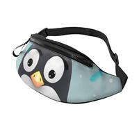 Cute Penguin Fanny Pack for Men Women Crossbody Waist Bag Waterproof Sports Belt Bag Outdoor Hip Pack
