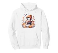 Cute Penguin Halloween Hot Cocoa Autumn Fall Pullover Hoodie