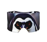 Cute Penguin Head Print Eye Shade Cover for Nap Travel Yoga,Eye Cover Blindfold Travel Office Nap Airplane