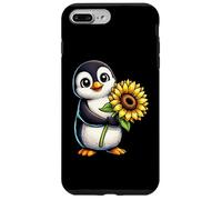 Cute Penguin Holding Sunflower Flower Case for iPhone 7 Plus/8 Plus