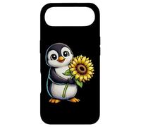 Cute Penguin Holding Sunflower Flower Case for iPhone Air