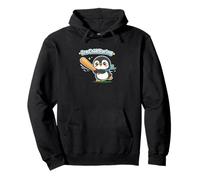 Cute Penguin Ice Cold Swing Baseball Batter Pullover Hoodie
