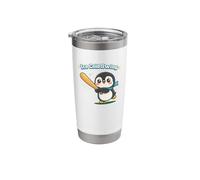 Cute Penguin Ice Cold Swing Baseball Batter Stainless Steel Insulated Tumbler