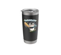 Cute Penguin Ice Cold Swing Baseball Batter Stainless Steel Insulated Tumbler