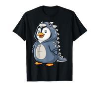 Cute Penguin in Ankylosaurus Dino Costume Kawaii Animal T-Shirt