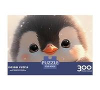 Cute Penguin Jigsaw Puzzles 300 Pieces Anime for Adults Fun Education Game Home Decoration Toy Intellectual Game Stress Relief Toy Premium & Durable 300pcs (40x28cm)