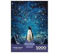 Cute Penguin Jigsaw Puzzles Puzzles for Adults Kids. 1000 Piece Great Gifts Challenge Toy Educational Games Home Decoration for Adults& Kids Age 14 Years Up 70x50cm/1000pcs