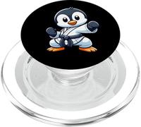 Cute Penguin Karate Martial Arts Fighter PopSockets PopGrip for MagSafe