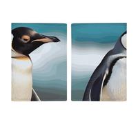 Cute Penguin Passport Holder, ID Card Protector Case Passport Holder with Slot Passports Travel Wallet Document Cover for Women And Men