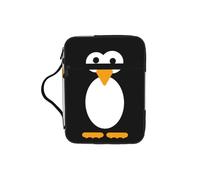 Cute Penguin Print Bible Cover Case/Book Cover, Bible Case for Women Girls,with Handle Fits for Standard Size Bible