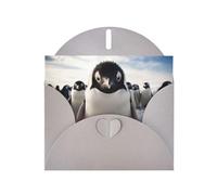 Cute Penguin Print Blank Cards and Envelopes 5" x 6" for Wedding Birthday Invitations and All Occasions