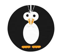 Cute Penguin Print Christmas Tree Skirt,New Year Winter Christmas Tree Decoration,Suitable For Family Parties