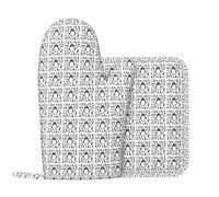 Cute Penguin Print Oven Mitts For Adults Silicone For Home Cook Baking Grilling Microwave Kitchen Gear