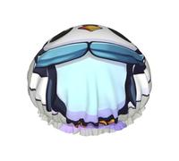 Cute penguin print Print Shower Cap, Shower Cap for Women Reusable, Waterproof Bath Cap,Quick Drying Bath Hair Cap