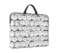 Cute Penguin Print Protective 14 Inch Laptop Case,Laptop Sleeve With Handle Compatible,Carrying Computer Bag