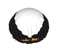 Cute Penguin Print Shower Cap – Reusable, Double Layer, with Elastic Band – Perfect for Home, Spa, Hotel, and Travel