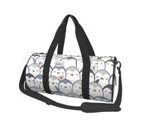 Cute Penguin Printed Canvas Travel Duffel Bag - Gym Sports Bag with Large Capacity for Weekend Business Travel