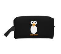 Cute Penguin Printed Travel Storage Pouch, Double Sided Large Bag for Clothes and Personal Accessories