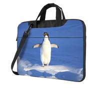Cute Penguin Printed Waterproof Laptop Case Ultra-Thin Portable One-Shoulder Laptop Bag 600d Oxford 13in/14in/15.6in