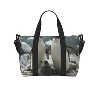 Cute Penguin Printed Women's Tote Bag Portable Crossbody Bag Suitable for Gym Workouts Commuting and Travel
