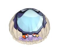 Cute penguin prints Print Shower Cap, Shower Cap for Women Reusable, Waterproof Bath Cap,Quick Drying Bath Hair Cap