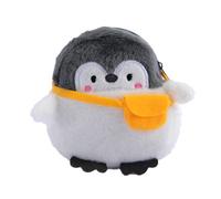 Cute Penguin Purse and Lipstick Holder Durable Plush Bag for Change Data Cable Makeup