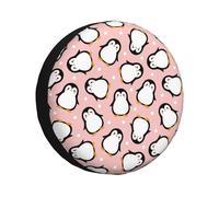 Cute Penguin Rv Tire Cover, Adjustable Spare Tire Cover, RV Spare Tire Cover, 14-17 Inch, Tire Covers for Trailers, SUVs, Trucks and Many Vehicles